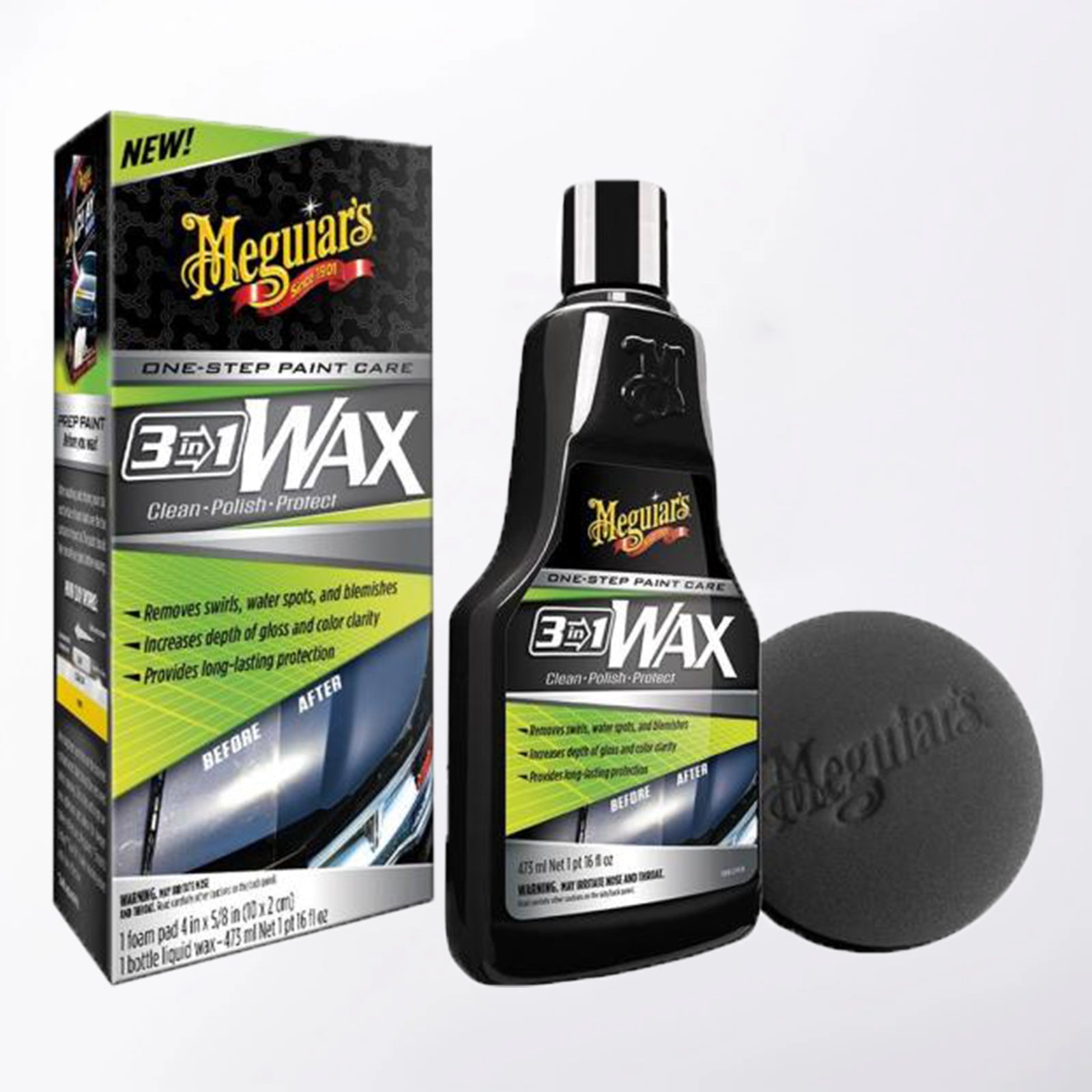 Meguiar´s 3 in 1 Wax mit Schwamm